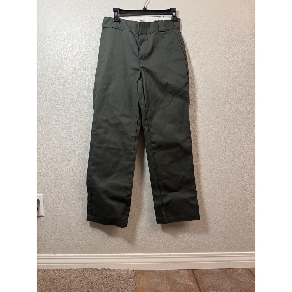 Dickies 874 Original Fit Work Pants Olive Green 30x30 Straight Leg Trousers